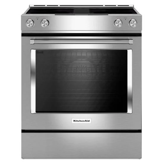 KitchenAid KSEG950ESS 30Inch 4Element Electric Downdraft SlideIn